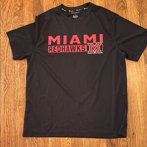Champion Black Miami Redhawks Tee
